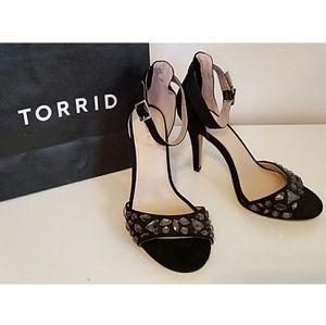 Torrid Jewel Ankle Strap Heels
